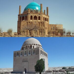 دو بنای همشکل در ایران و ترکمنستان